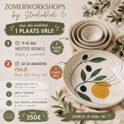 Zomerworkshop Nested Bowls